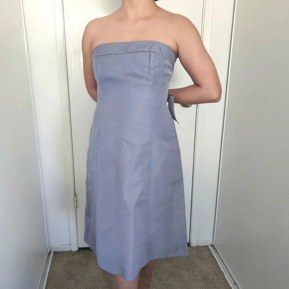 j crew bridesmaid dress size chart J Crew wedding pale blue trapless midi dress Size 6 New